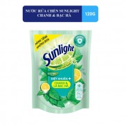 [HC GIFT] Nước rửa chén Sunlight diệt khuẩn Chanh & bạc hà 120g